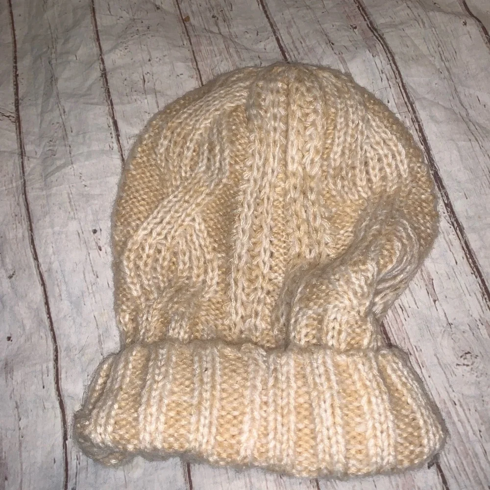 Free People Harlow cable knit beanie